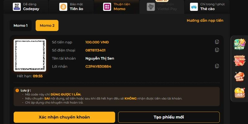 Quy trình nạp tiền 999bet đơn giản dành cho người mới